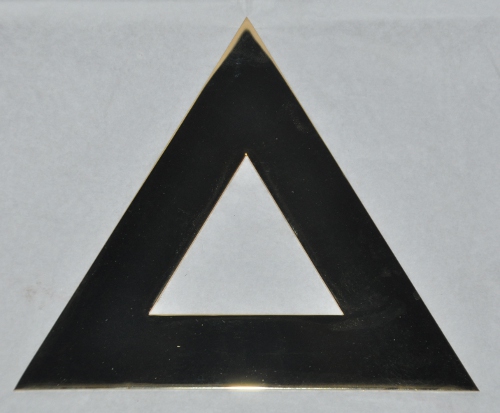 Royal Ark Mariner 6'' Brass Triangle - Click Image to Close